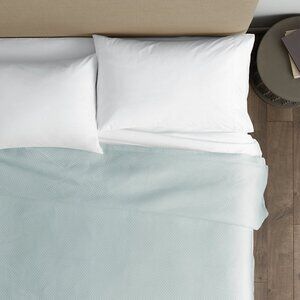 Two 2 Ballard Designs Twin Matellesse Coverlets Spa EUC SOLD OUT